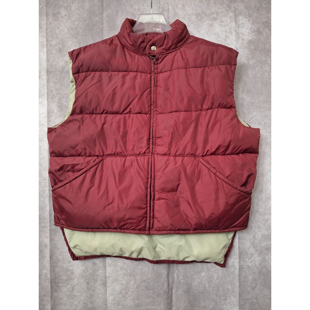 Vtg 90's William‎ Berry Struggle Gear Down Fill Puffer Vest Mens XL Full Zip USA